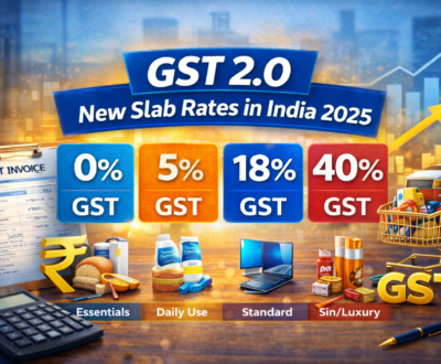 GST 2.0 new slab rates in India 2025 with updated GST tax percentages